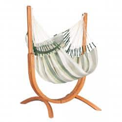 LA SIESTA Udine Outdoor Cedar Hængestol med Stativ - Hængekøje
